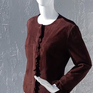 Vakko/VS2 Vintage Genuine Suede Jacket/Blouse